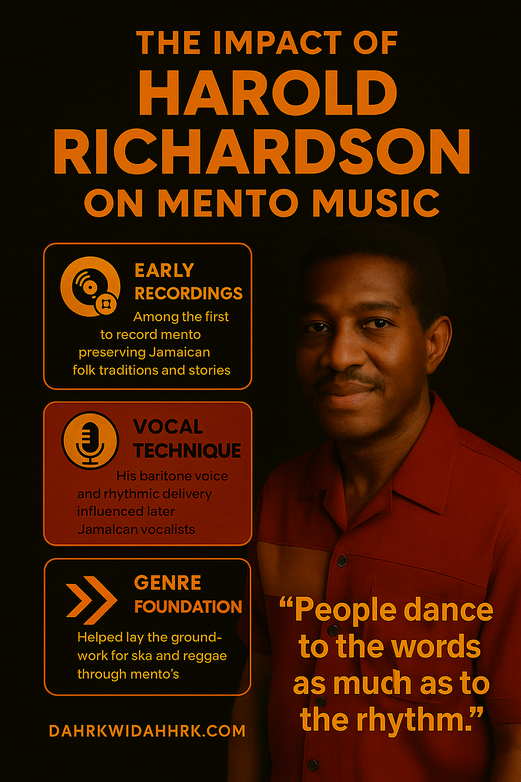 Harold Richardson have on mento music
